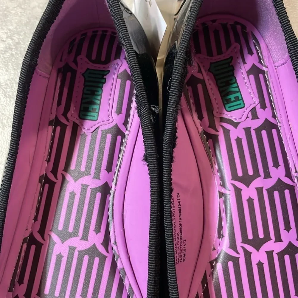 Ground Up Little Girls Wicked Ballet Black Shimmer Flats Sz 3